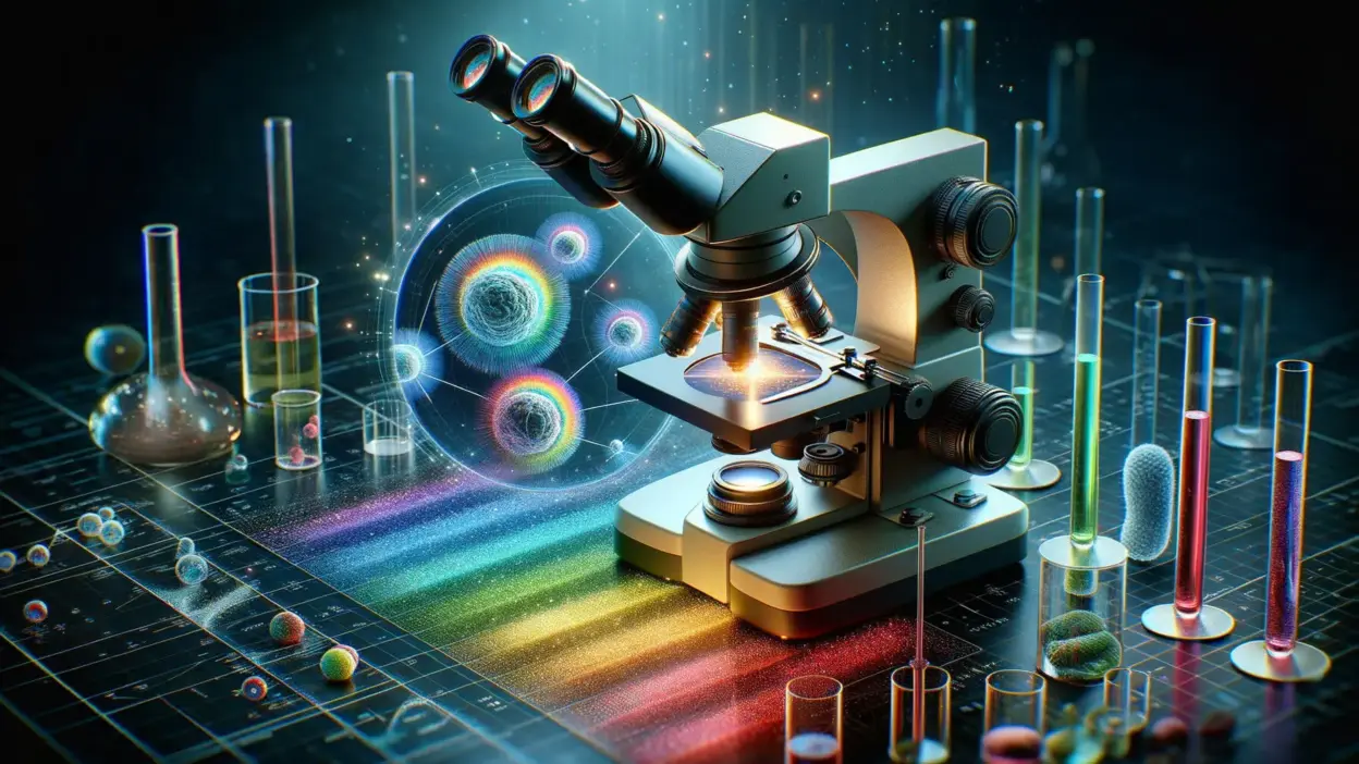 Photo Mikroskopis dan Spektrum Cahaya